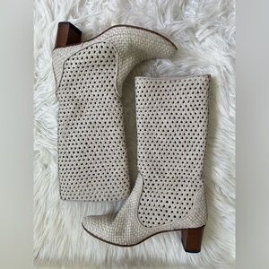 Kohe Woven Leather Boots